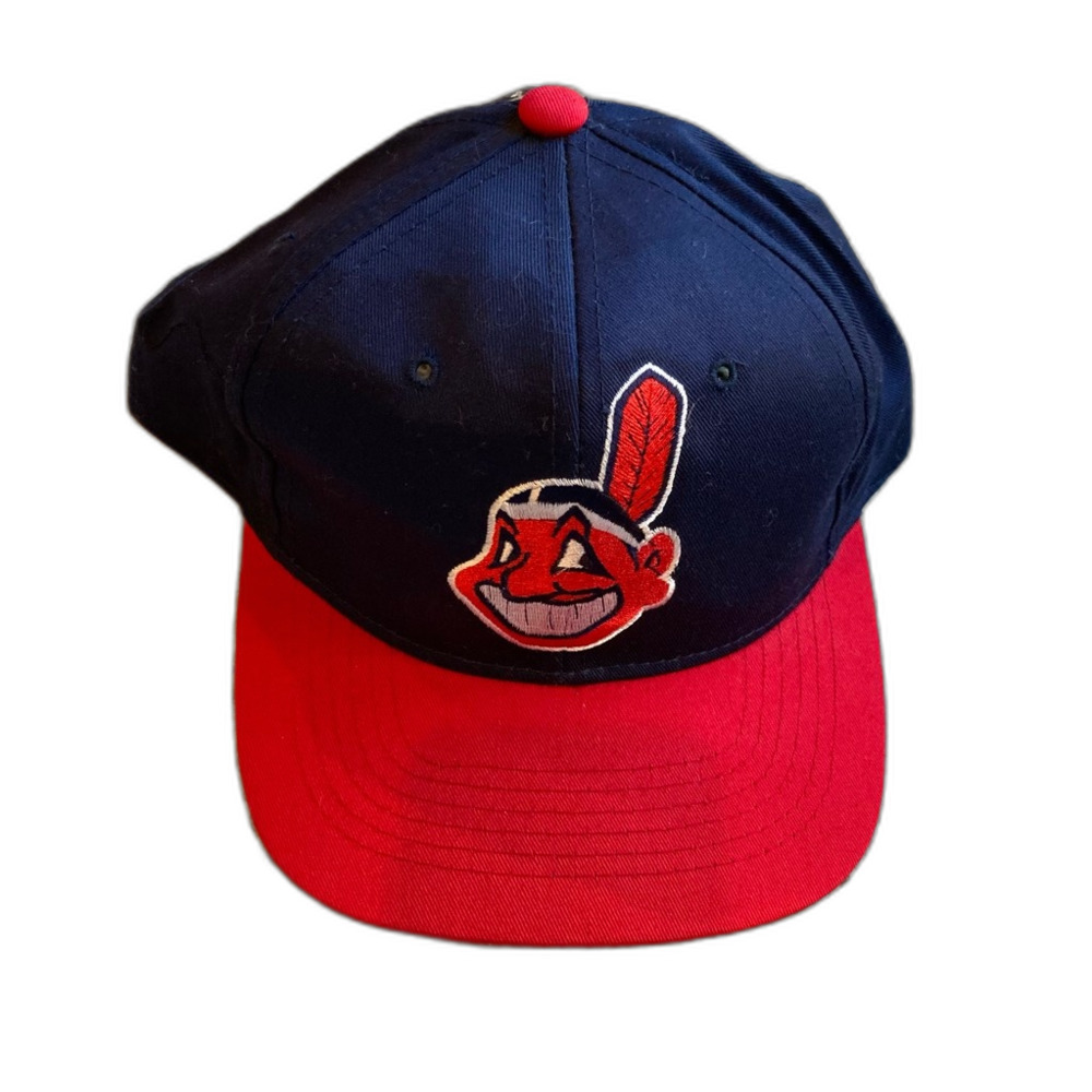 Cleveland Indians KMG Boys Baseball Cap Blue Red Snapback Cotton OS New